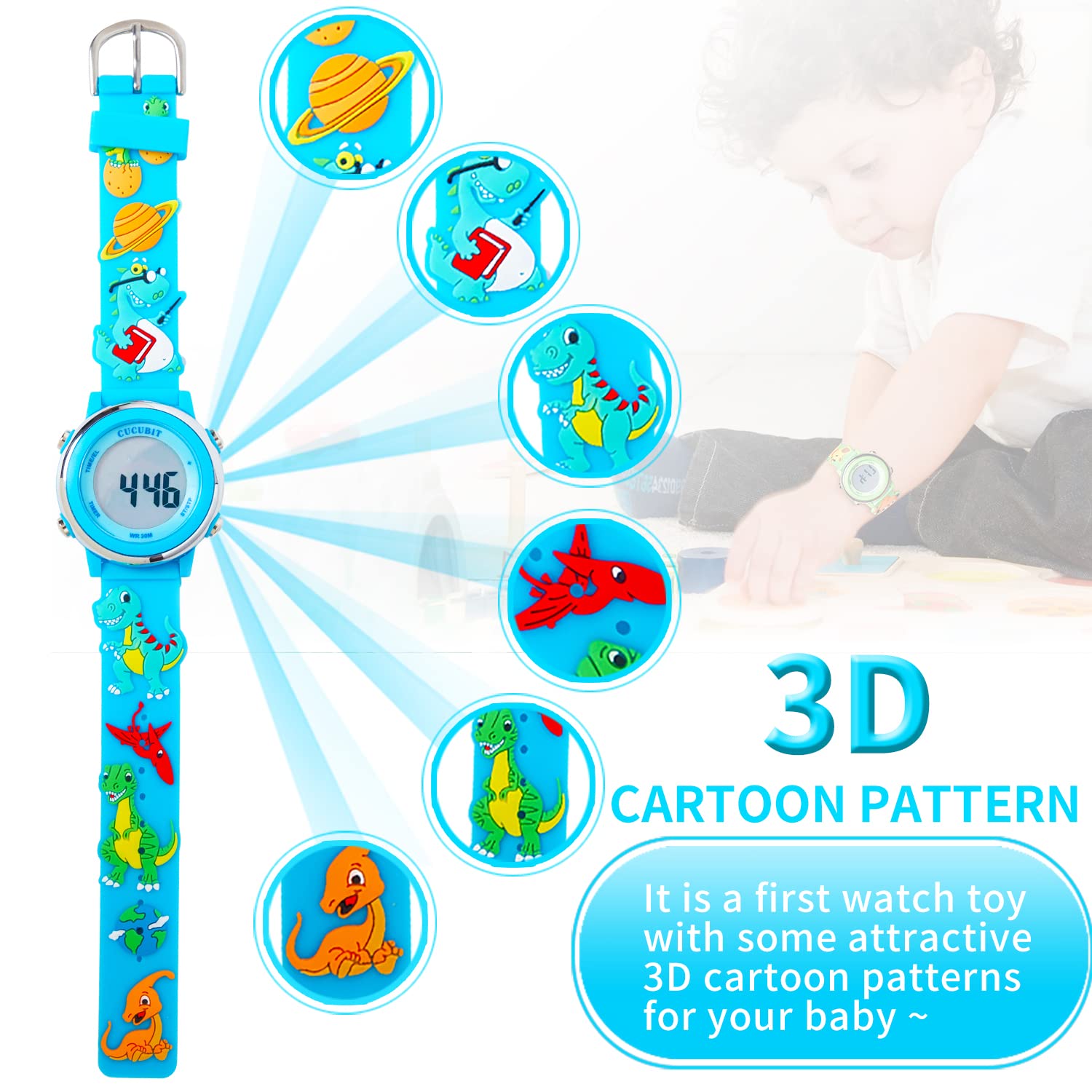 **Waterproof Toddler Potty Training Watch - Kids Toilet Timer with Long Battery Life, No Charging Needed - Perfect for Potty Training Boys & Girls at Home or Daycare**
