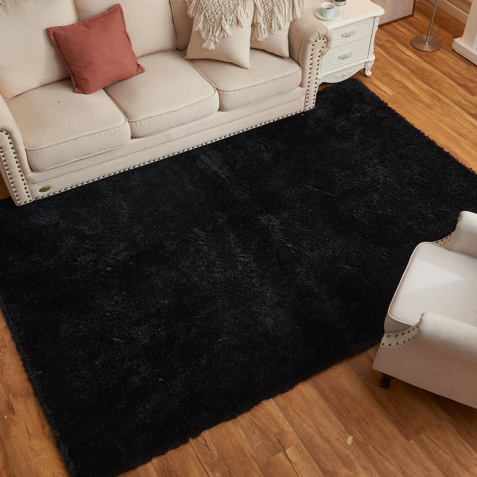 Arbosofe 8x10 Feet Shaggy Fluffy Area Rugs - Soft Plush Modern Carpets for Living Room, Bedroom, Playroom & Nursery - Kids Boys Girls Home Decor | Perfect for Cozy Spaces, Play Areas & Stylish Interior Design