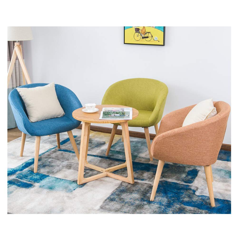 Ergonomic Upholstered Dining Chairs - Mid Century Modern Solid Wood Lounge Chair for Restaurant, Pub, Cafe, Living Room & Hotel - Comfortable Armchair for Relaxing, Dining & Leisure Spaces