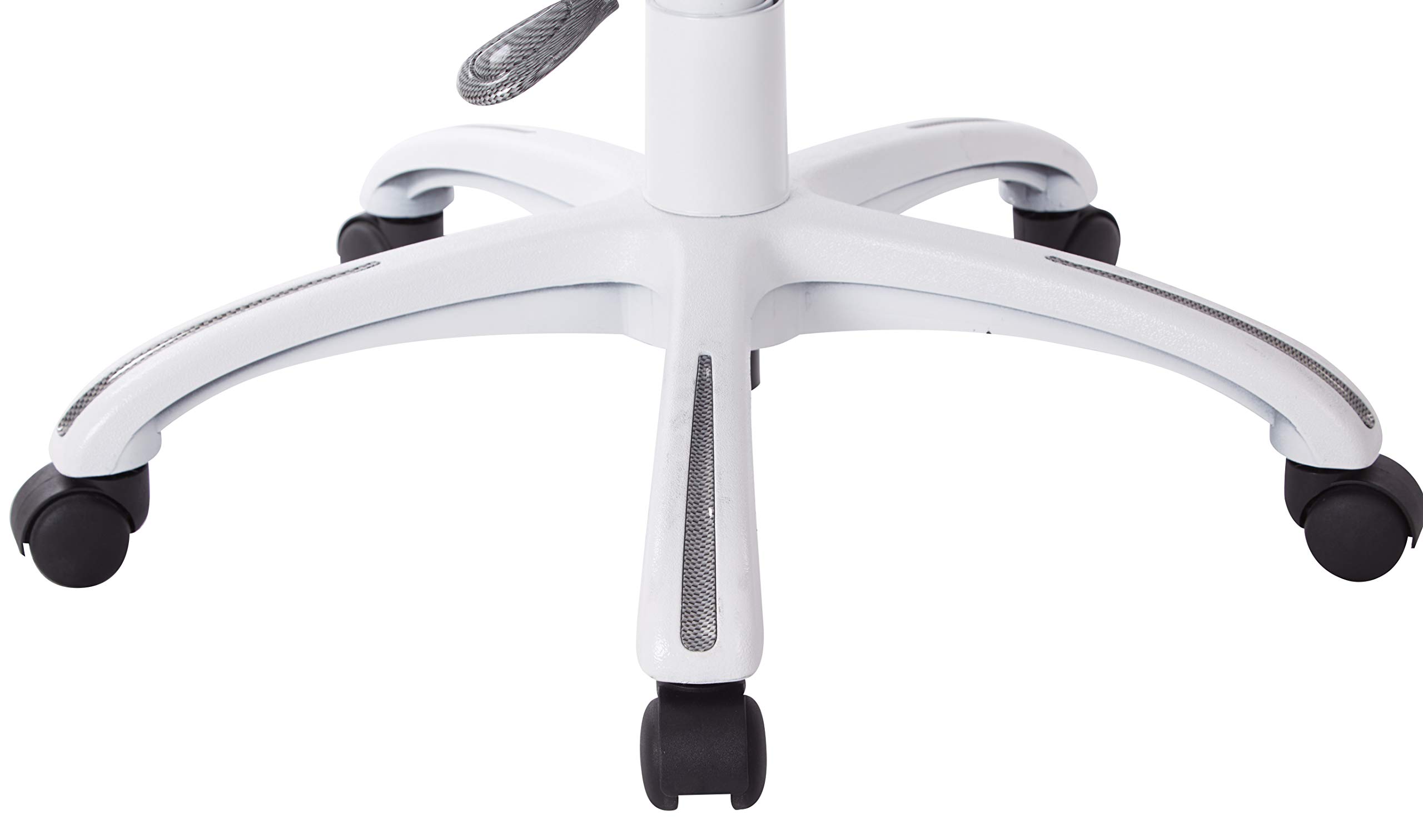 Office Star Ventilated Mesh Office Chair with Breathable Seat & Back - Ergonomic Manager's Desk Chair with White Base - Perfect for Home Office, Conference Rooms & Workspaces