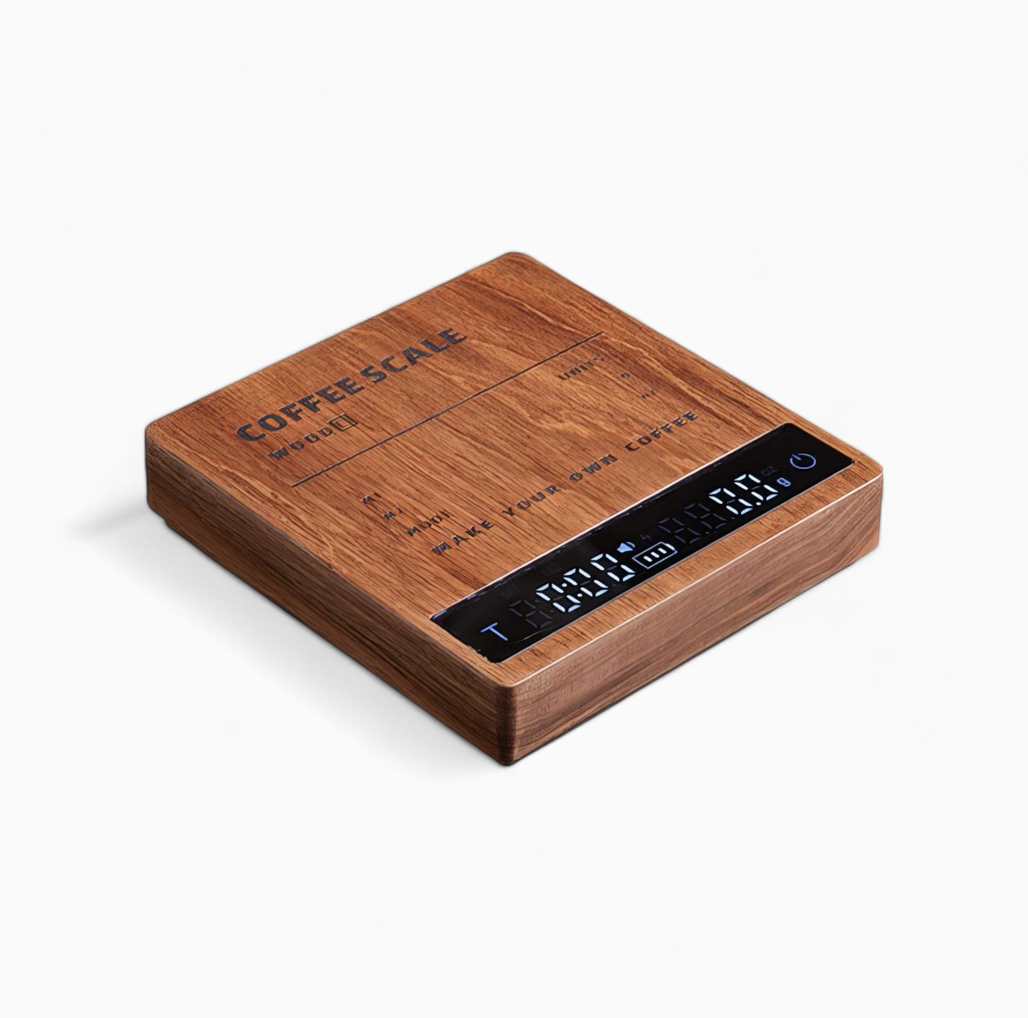 High Precision Digital Wooden Coffee Scale with Touch Sensor - Perfect for Pour Over, Espresso, and Home Brewing | MUVNA