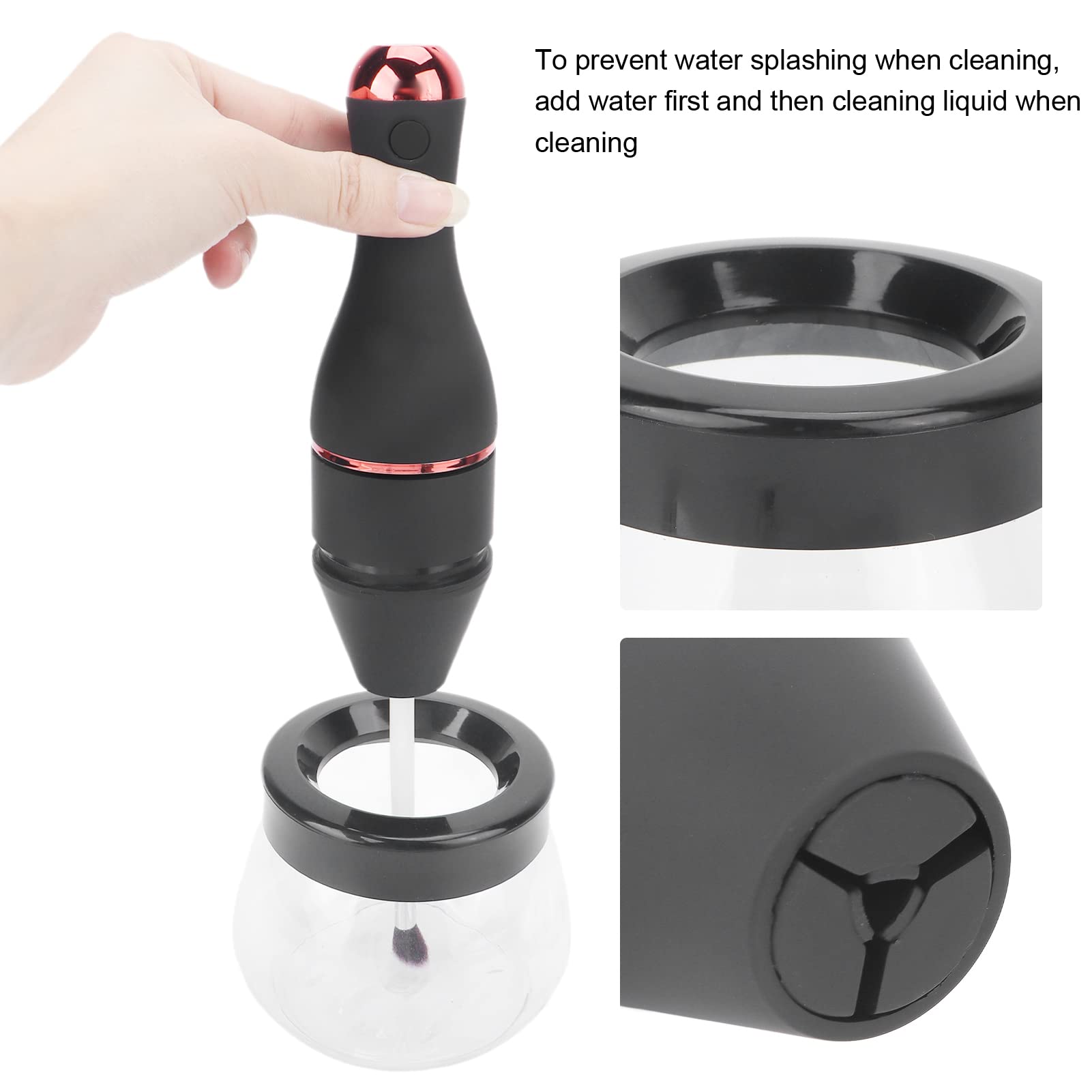 Automatic Brush Cleaner Spinner - 12000 RPM High-Speed Electric Brush Cleaning Machine for Home | Easy Operation & Powerful Cleaning | Perfect for Makeup Brushes, Paint Brushes & Art Supplies