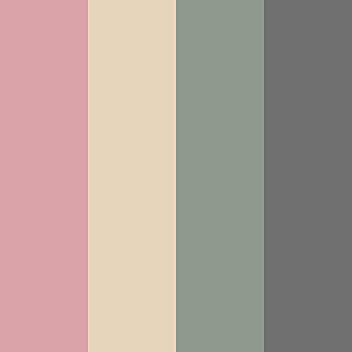 Pink, Green, Gray, & Beige
