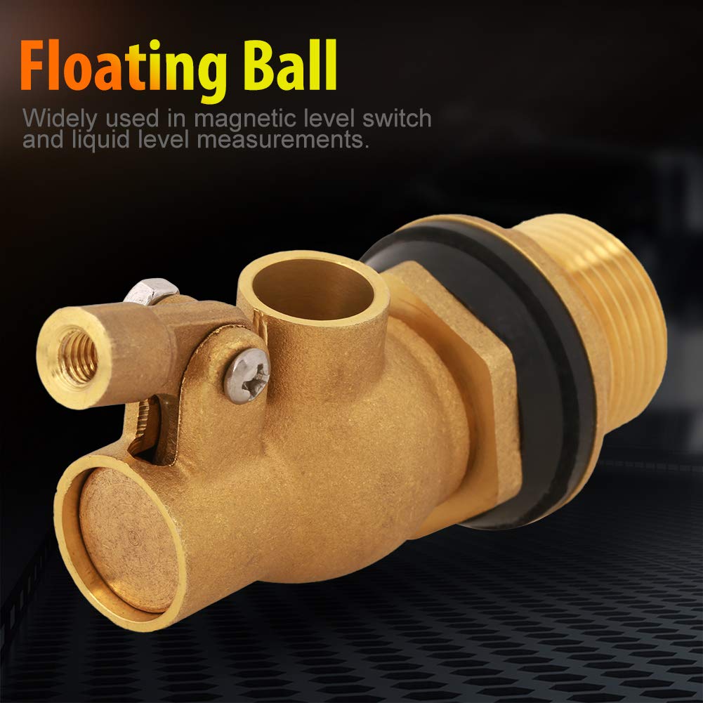 Adjustable Stainless Steel Water Float Valve Assembly for Water and Oil Tanks, Pools, and Irrigation Systems