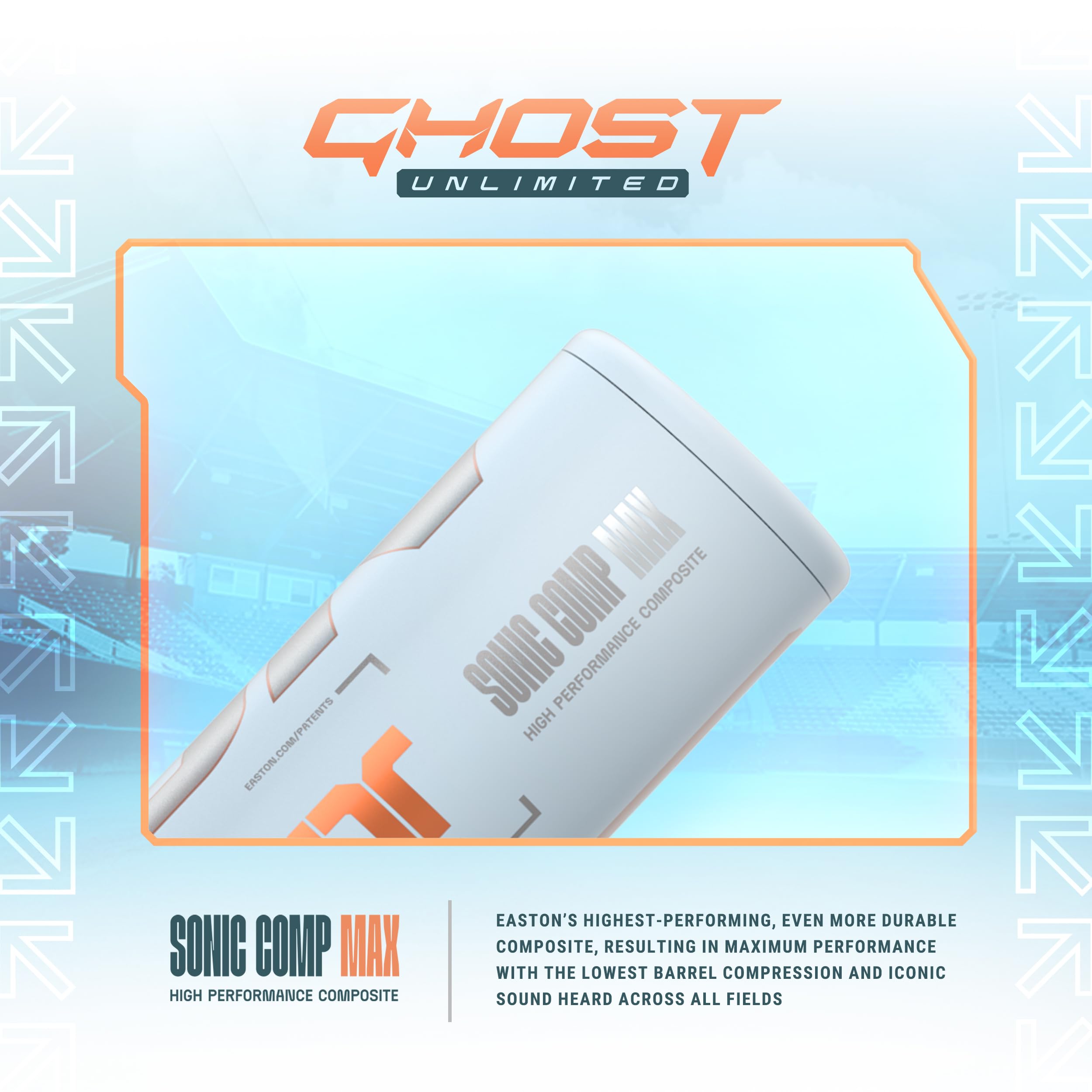 Easton 2025 Ghost Unlimited Fastpitch Softball Bat -8/-9/-10/-11 Drop, 1-Piece Composite, Approved for All Fields - Perfect for Youth & High School Softball Games, Tournaments & Training