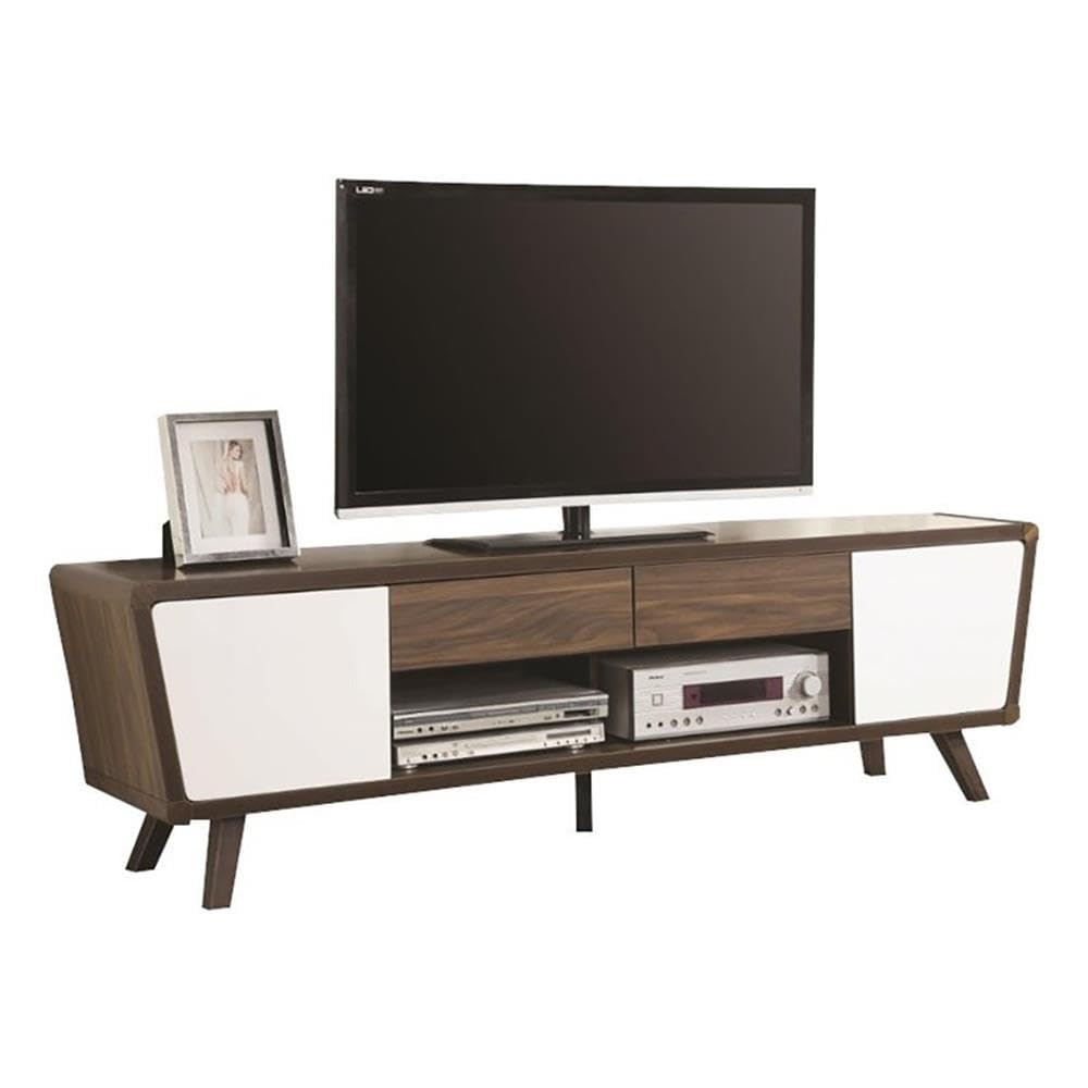 Allora Mid-Century Modern Wood TV Stand for TVs up to 74