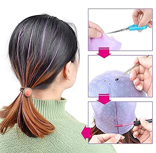 APPARA Professional Hair Color Kit - Hair Dye Brush with Easy Grip Handle, Highlight Cap & Metal Hook for Salon-Quality Home Coloring | DIY Hair Coloring, Root Touch-Ups, Balayage & Ombre Styles