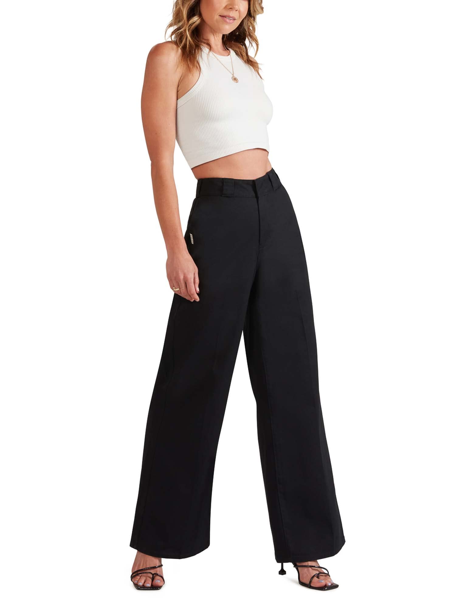 Fivestar General Downtown Wide Leg Pants for Women - High Waist Loose Fit Casual Trousers | Office Work, Travel & Everyday Wear