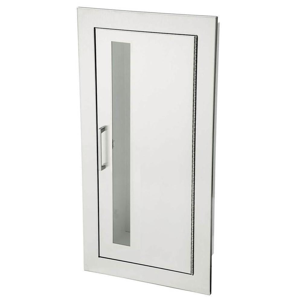 JL Industries 1835V10FX2 Fire Extinguisher Cabinet - Vertical Duo Design with Pull Handle, Fire Rated for Commercial & Residential Safety - Perfect for Offices, Schools, and Home Garages