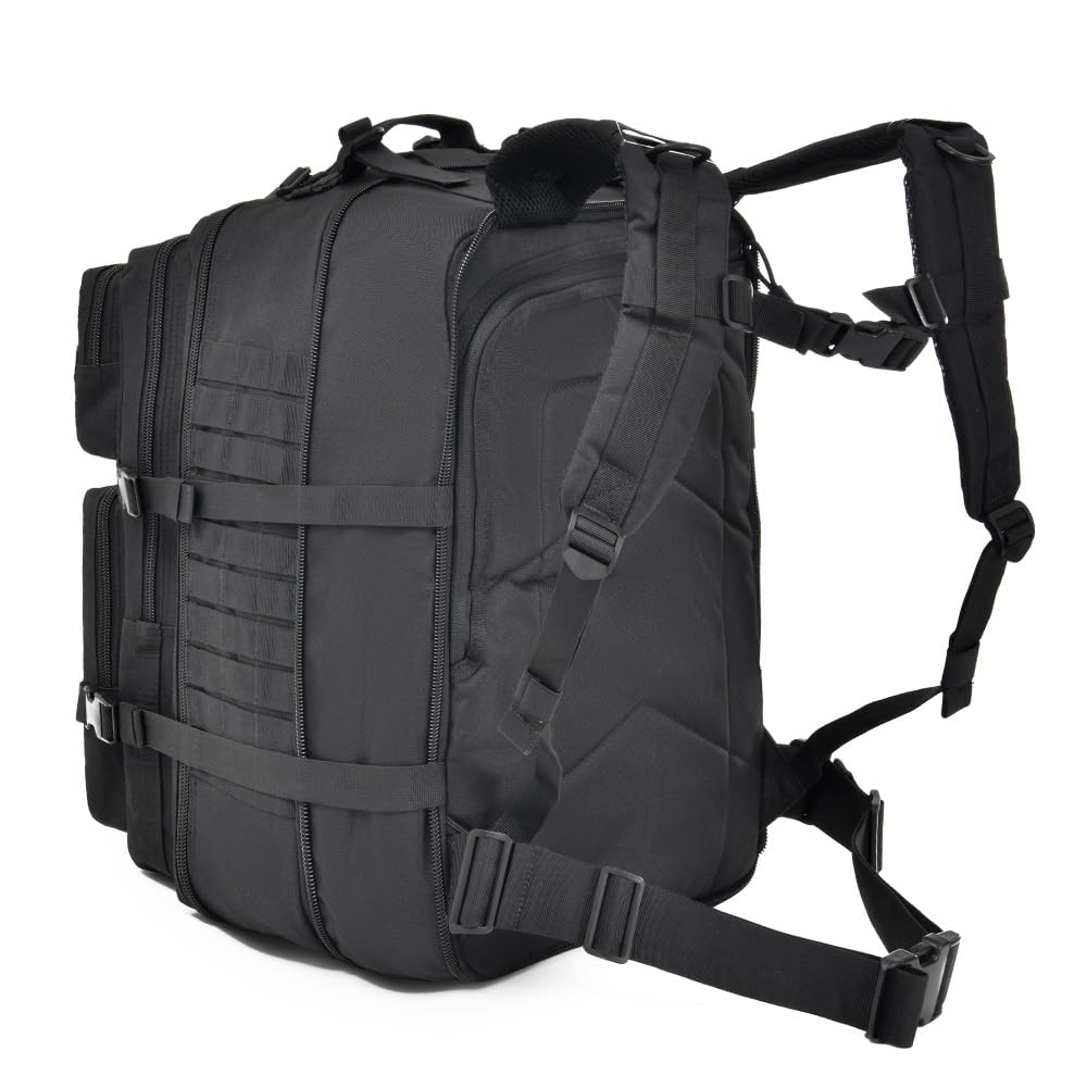 R.SASR Tactical Backpack - 45-64L Military Molle Backpack for Hiking, Camping & Outdoor Adventures | Durable Daypack for Travel, Hunting & Survival Gear