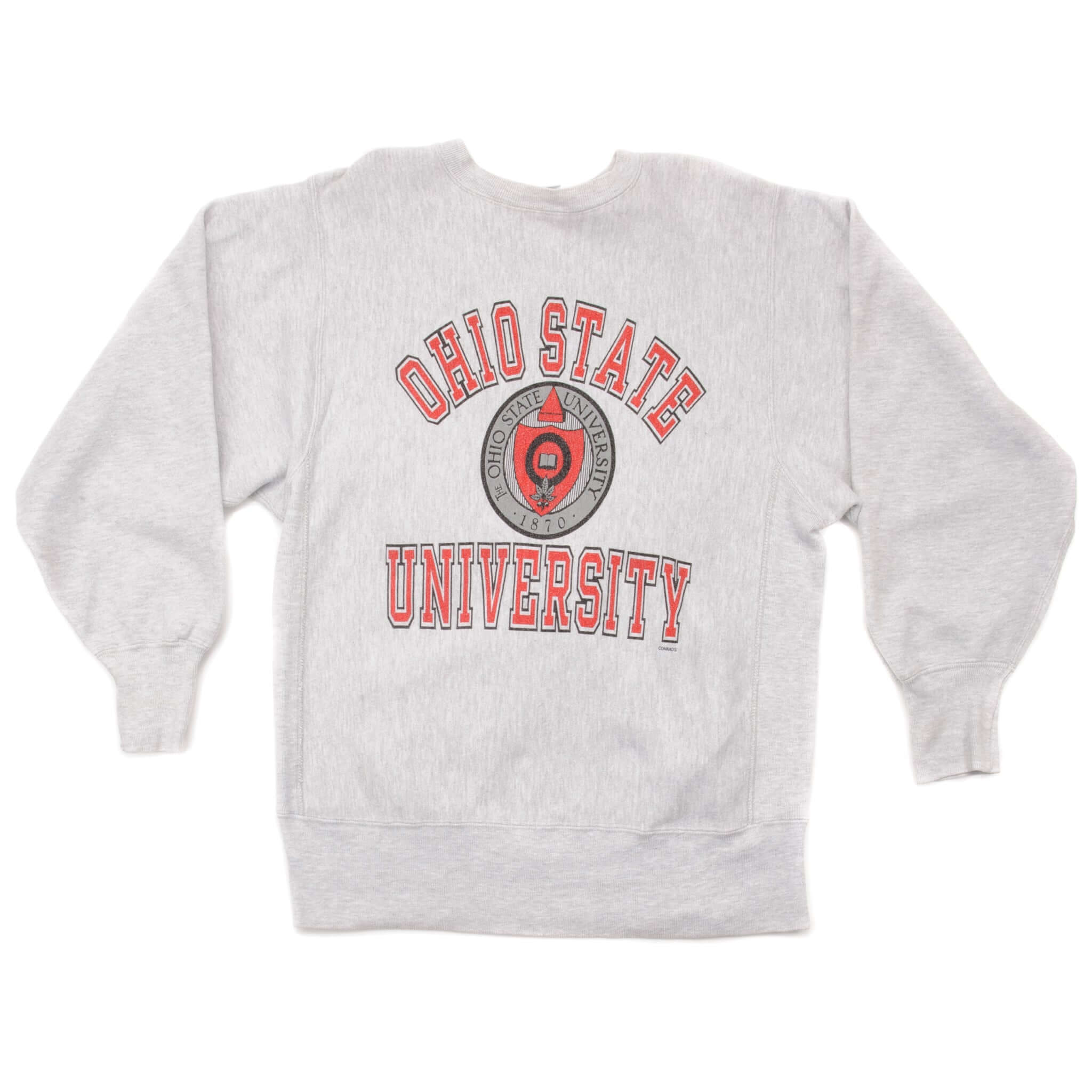 Vintage Champion Reverse Weave Ohio State University Sweatshirt 1990s Large Made in USA - Retro College Hoodie for Game Day & Casual Wear