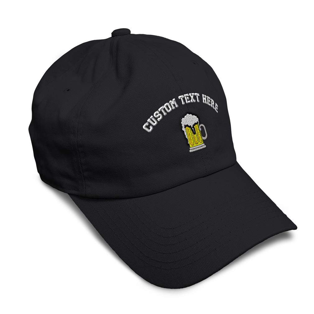 Speedy Pros Soft Baseball Cap with Beer Mug Embroidery - Adjustable Dad Hat for Men & Women - Perfect for Sports, Outdoor Activities & Casual Wear