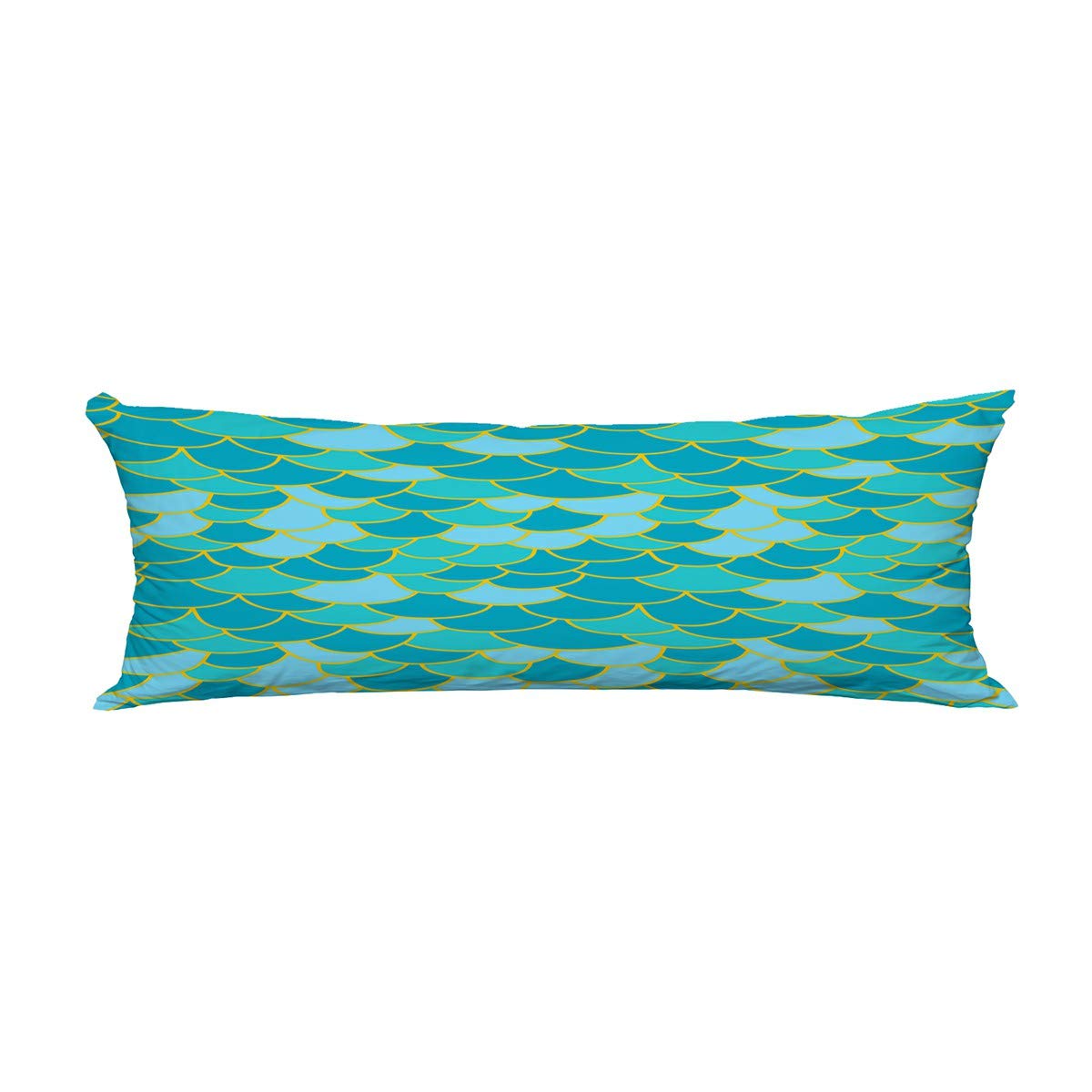Premium Fish Scale Pattern Body Pillow Cover - 20x60 Inches Soft Pillow Protector Case for Anime, Gaming & Home Decor - Hypoallergenic & Breathable Fabric    (Ideal for anime fans, gamers, home decorators & allergy sufferers - perfect for bed, couch, dorm room or gift)
