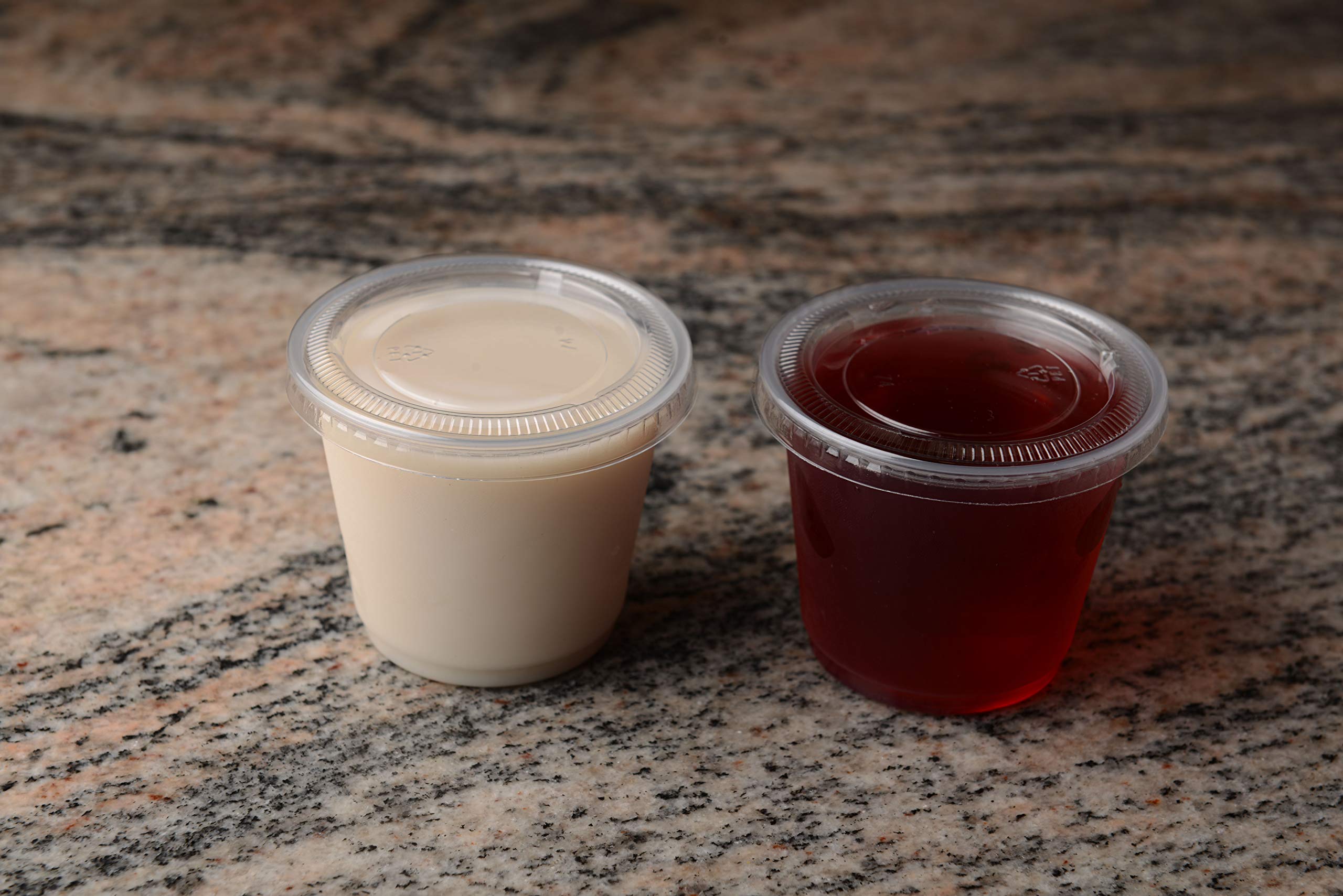 EcoQuality 4000-Pack 4oz Leak-Proof Plastic Condiment Cups with Lids - BPA-Free Souffle Containers for Sauces, Dressings, Jello Shots, Slime & Food Storage | Ideal for Restaurants, Catering, Parties & Home Kitchens