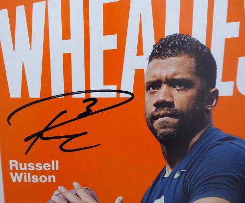 Russell Wilson Autographed Wheaties Box Seattle Seahawks RW Holo Stock #145847 - PSA Graded Football Trading Card for Collectors & Sports Fans - Perfect for Display, Investment & Memorabilia Collections