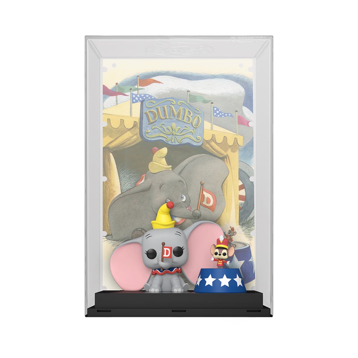 Disney 100 Dumbo with Timothy Q. Mouse Pop! Vinyl Figure #13 - Collectible Movie Poster Case for Disney Fans & Home Decor