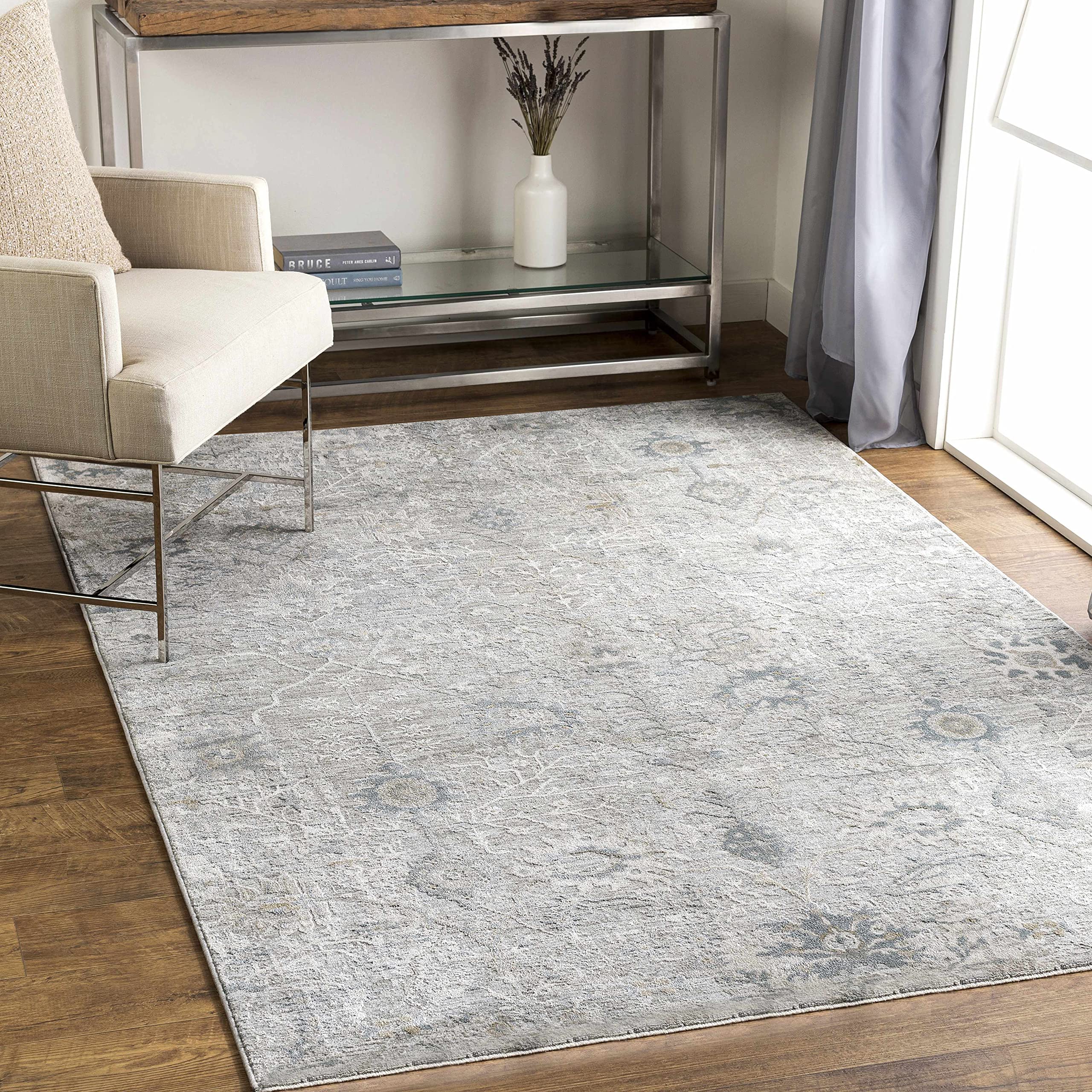 Hauteloom Gilmanton Moroccan Farmhouse Round Area Rug 6'7