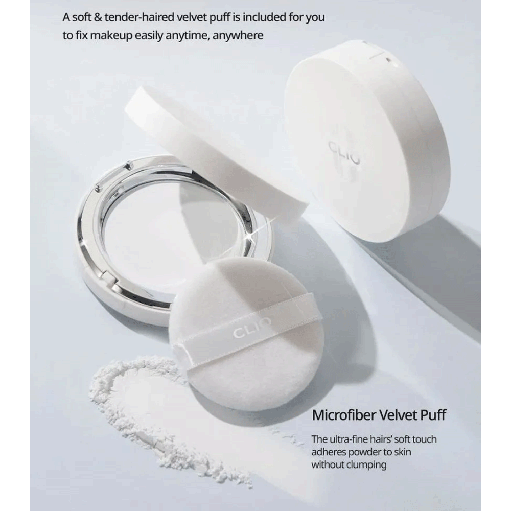 CLIO Stay Perfect Finish Pact 8g - Korean Air Cushion Compact Powder for Flawless Matte Makeup | Perfect for Daily Use, Travel & Touch-Ups