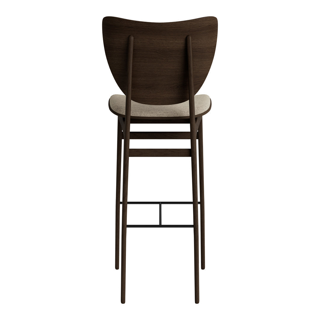 Stylish Upholstered Elephant Bar Chair - Comfortable Counter Height Stool for Kitchen Island, Breakfast Nook & Home Bar Decor