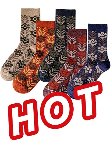Retro Flowers 01 - 5 Pairs