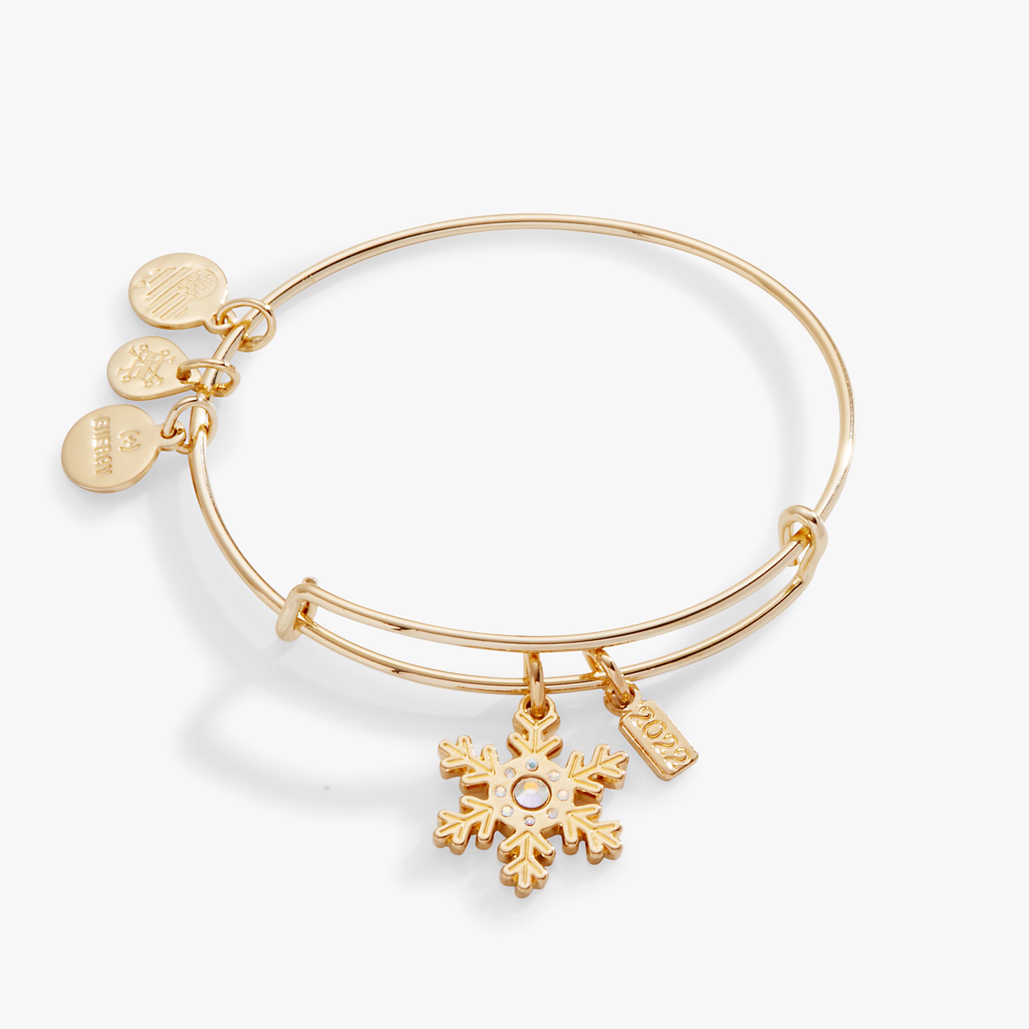 2022 Snowflake Charm Bangle Bracelet for Women - Elegant Winter Jewelry Gift for Christmas, Party & Holiday Outfits