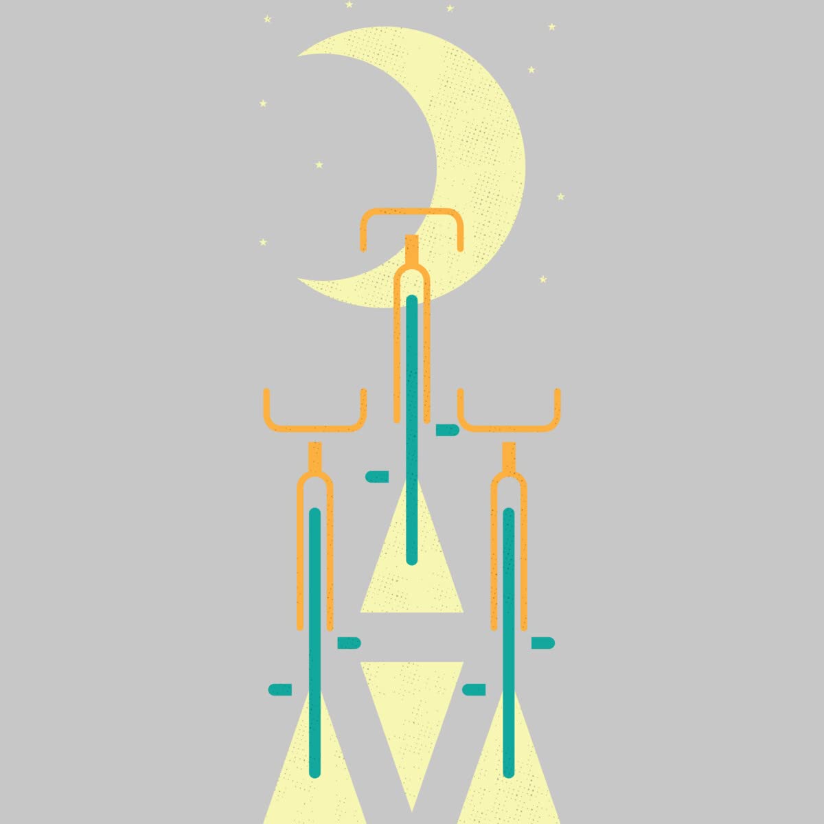 Design By Humans Men's Let's Go Bicycle Graphic T-Shirt by Venus Imagination - Casual Cotton Tee for Cycling Enthusiasts & Outdoor Activities