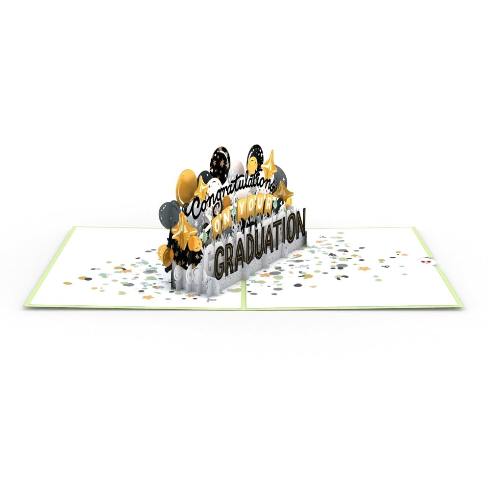 Lovepop 3D Graduation Pop-Up Card – Handcrafted Congratulations Greeting Card for Graduates – 5 x 7 Inch – Perfect for High School & College Graduation Gifts, Commencement Celebrations & Milestone Achievements