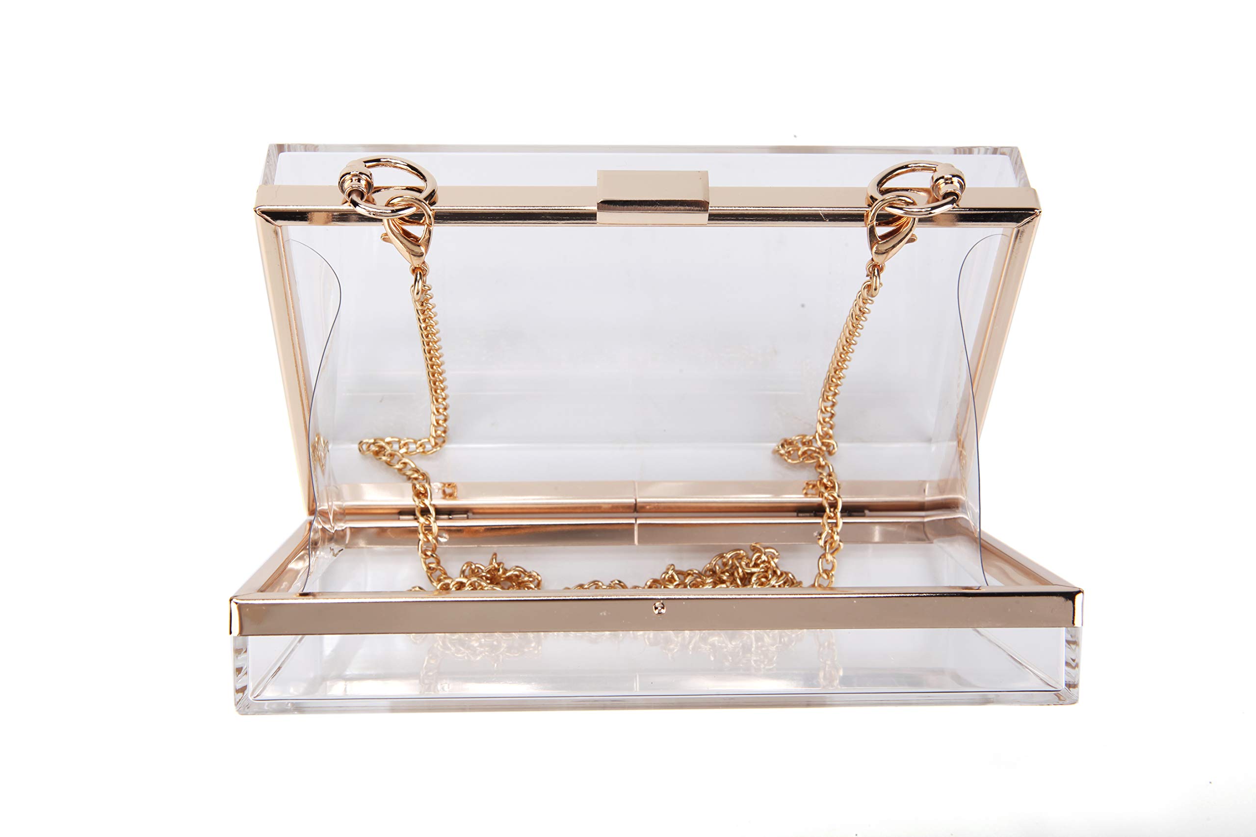 Clear Crossbody Bags for Women - Stadium Approved See-Through Purses & Handbags, Fashionable Clutch & Shoulder Bags - Perfect for Concerts, Sports Events, and Travel Security Checks