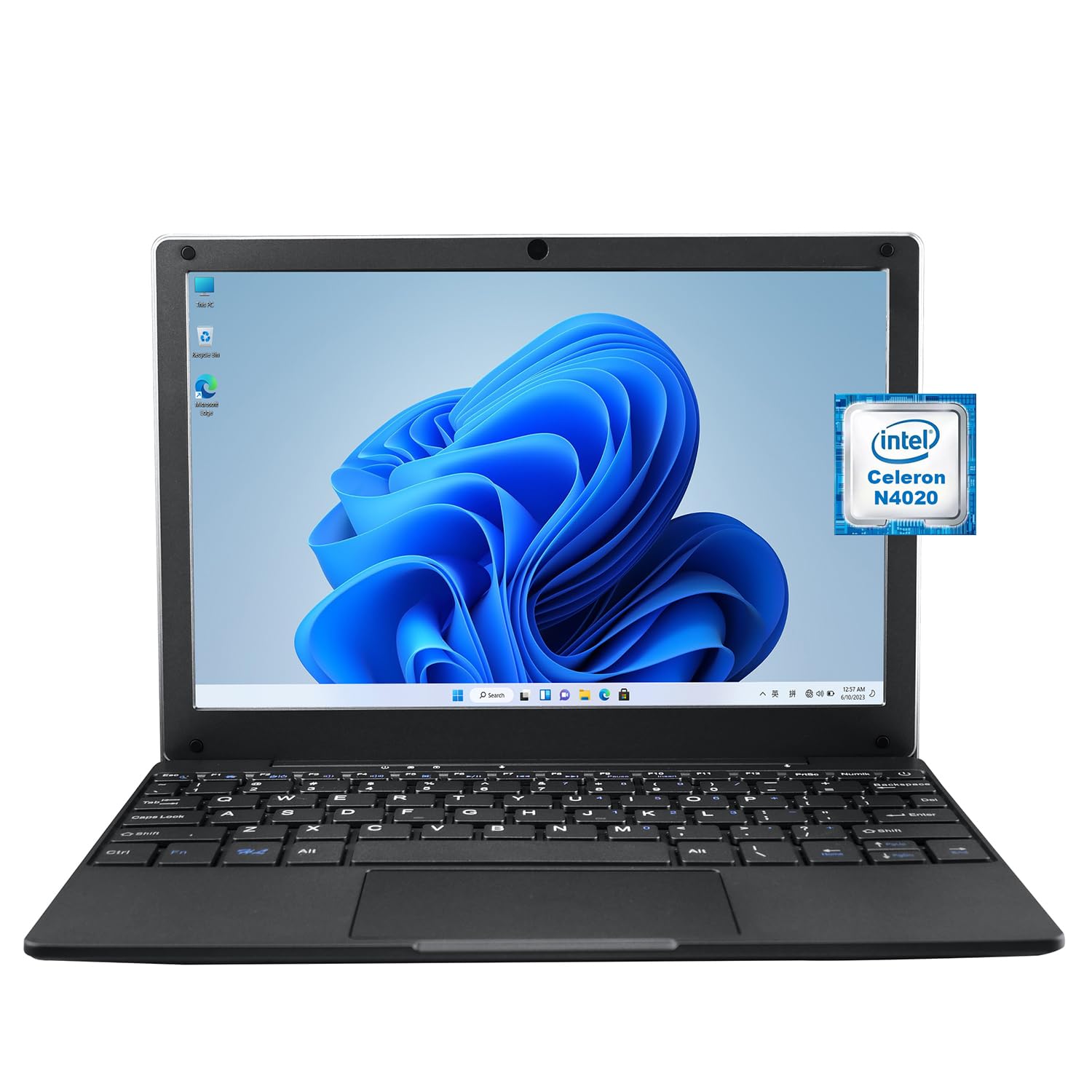 Portable Mini Laptop with Intel Celeron N4020, 8GB RAM & 128GB SSD - 11.6