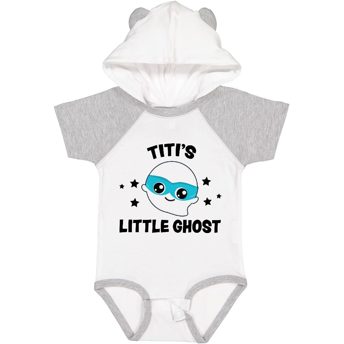 Inktastic Cute Titi's Little Ghost with Stars Baby Bodysuit - Soft Cotton Infant Onesie for Halloween & Everyday Wear - Perfect for Newborns, Photo Shoots & Family Costume Matching