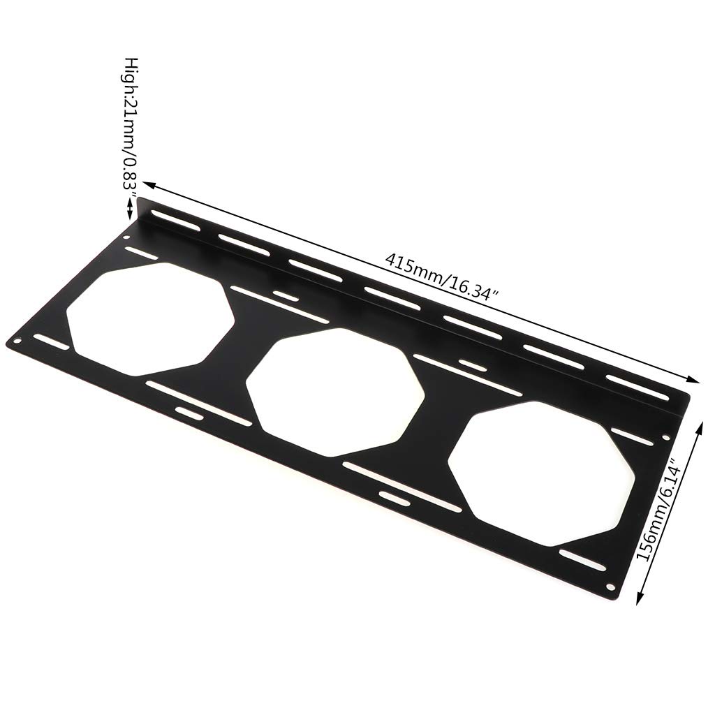 HELYZQ 240mm Radiator Mounting Bracket - 12/14CM Fan Holder for PC Water Cooling System | External Computer Case Heatsink Accessories | Perfect for Gaming PC Builds & Custom Liquid Cooling Setups