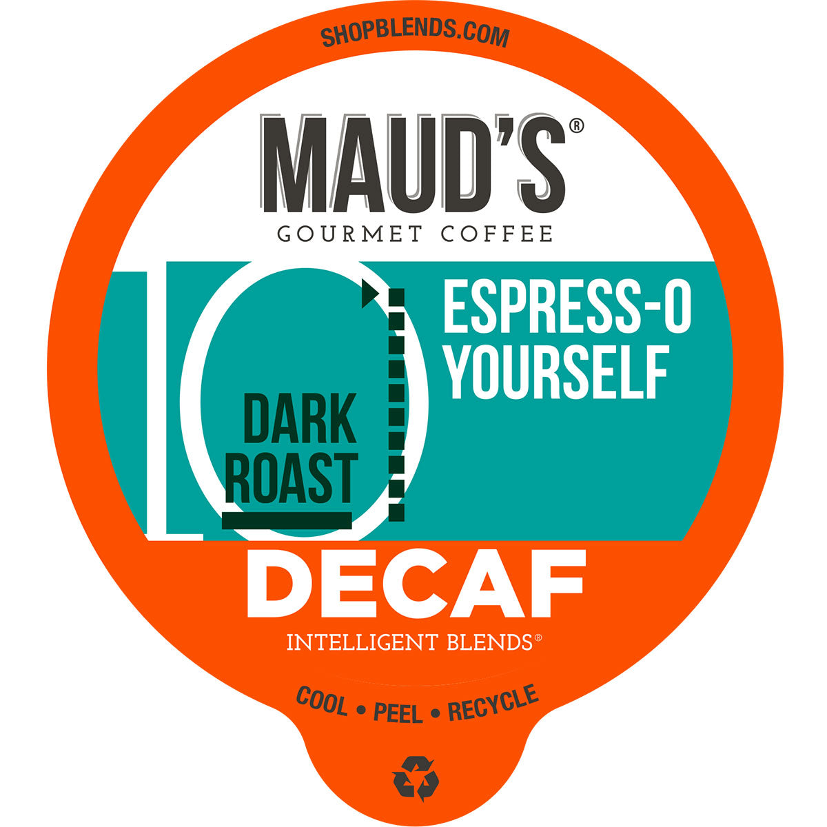 Premium Maud's Decaf Espresso Roast Coffee Pods - Dark Roast, Low Acid, 100% Arabica - Perfect for Keurig Machines, Office & Home Brewing