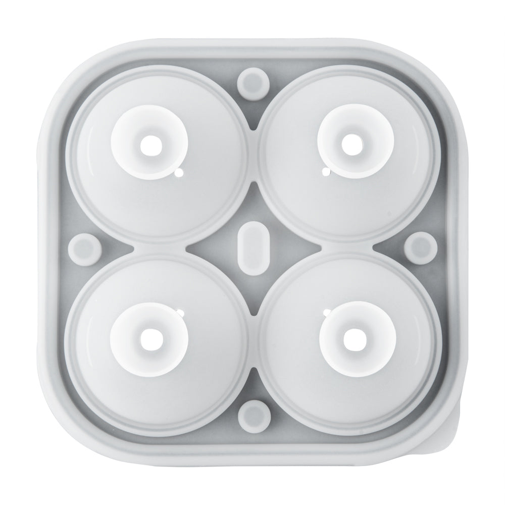 Premium Black Silicone Ice Cube Tray with 2 Rose & 4 Compartment Designs - 1 Count Box - Perfect for Cocktails, Champagne & Romantic Dinner Decorations