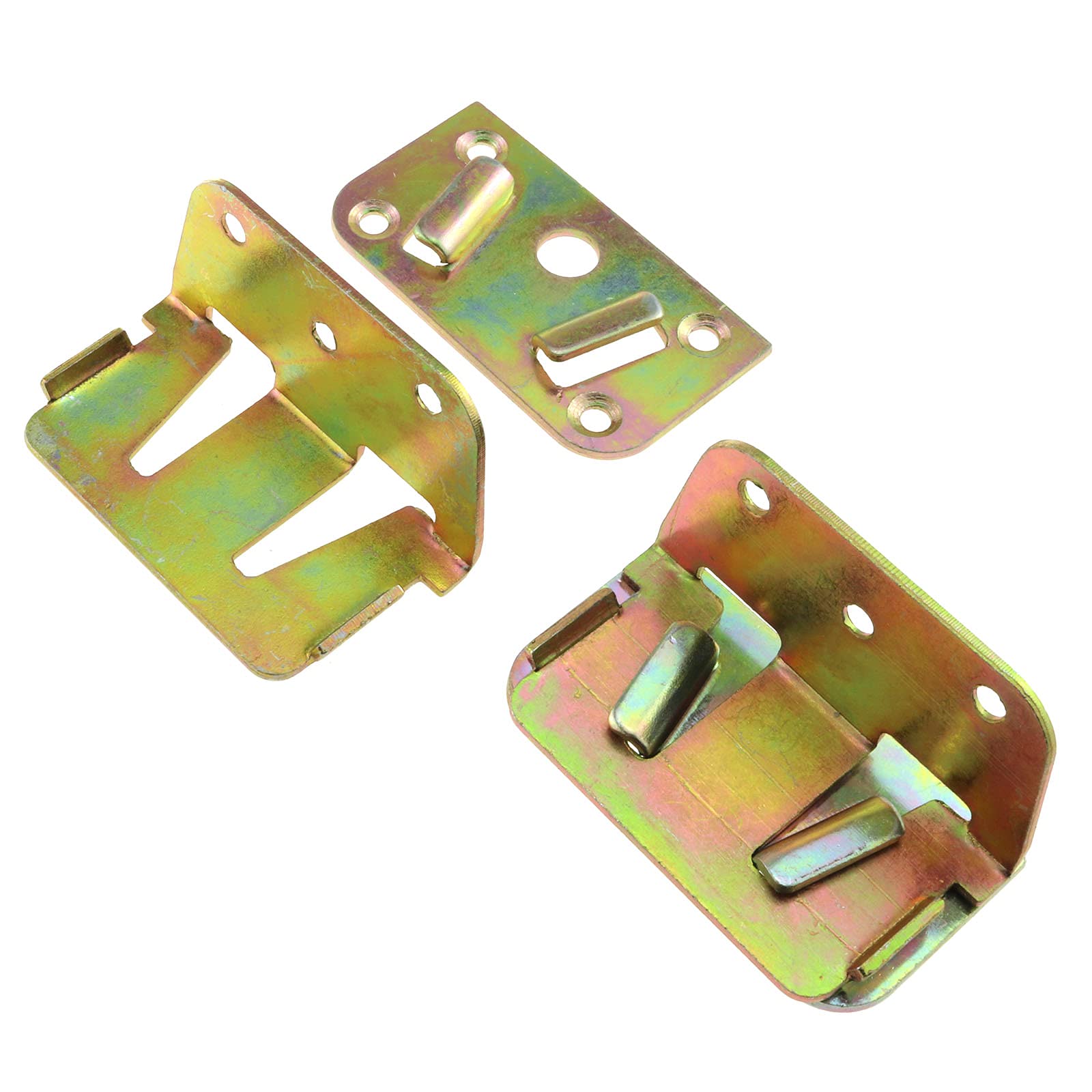 2PCS E-outstanding Bed Rail Brackets - Heavy Duty Wood Bed Rail Fittings & Slat Connectors | Metal Bed Frame Fasteners for Home Furniture Hardware | Perfect for Bed Frame Assembly, Repair & DIY Projects