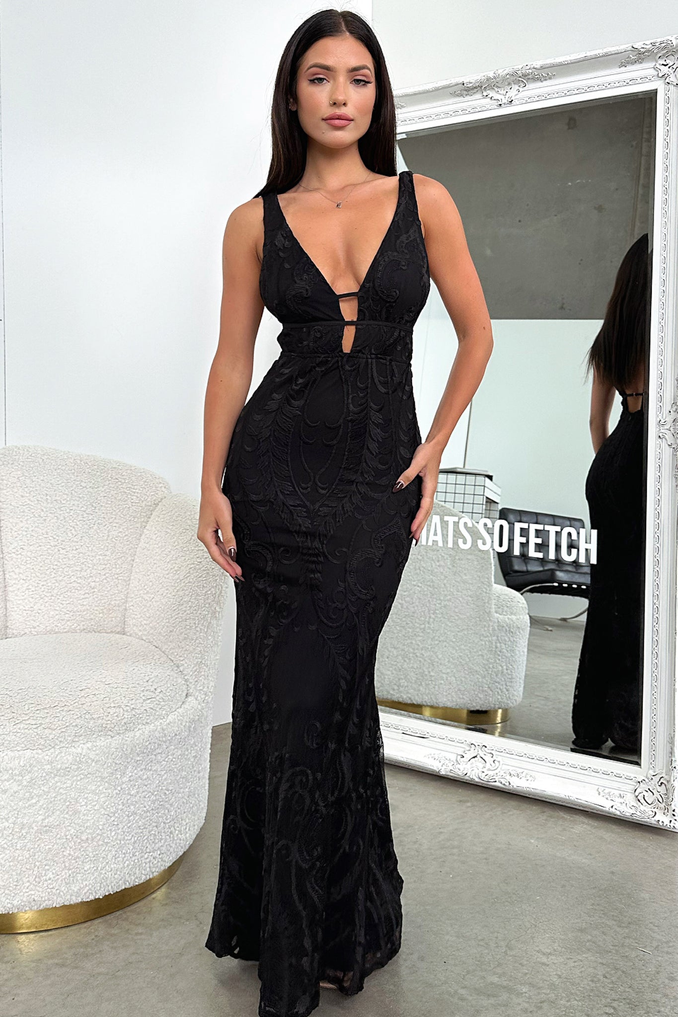 Kaia Maxi Dress for Women - Elegant Black Long Flowy Dress for Summer, Beach, Party & Evening Wear