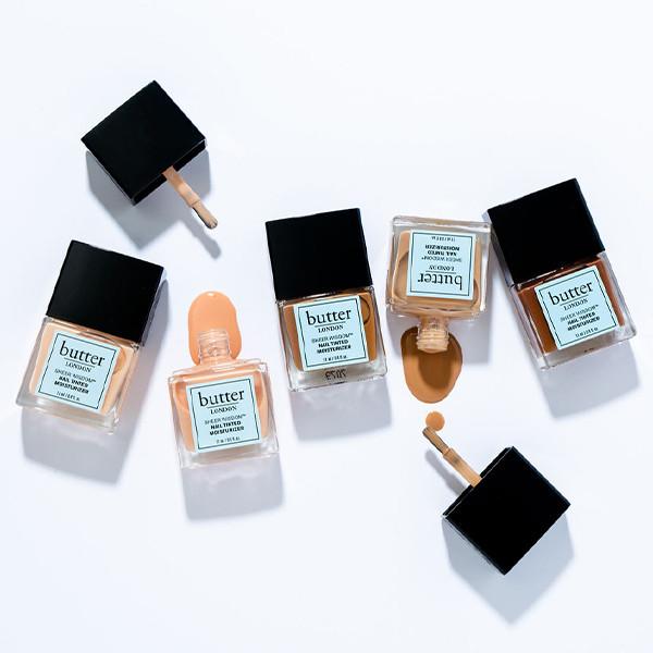 Butter LONDON Sheer Wisdom Nail Tinted Moisturizer - Medium Shade, Hydrating & Nourishing Nail Treatment for Healthy, Natural-Looking Nails | Perfect for Daily Use, Manicures & Nail Care Routine