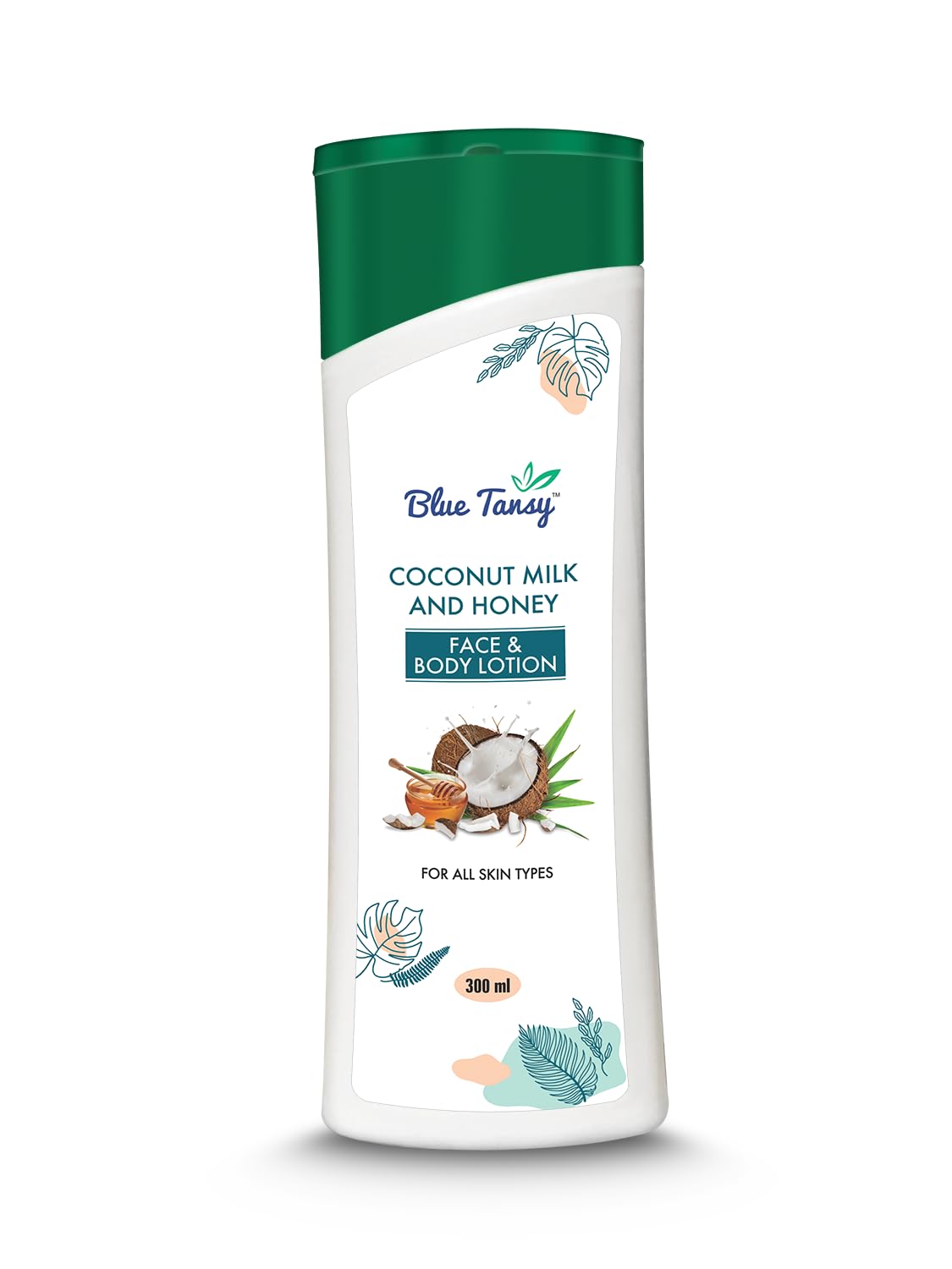 Blue Tansy Coconut Milk & Honey Face and Body Lotion - Hydrating & Soothing Moisturizer for Dry Skin - Perfect for Daily Skincare & Post-Sun Care