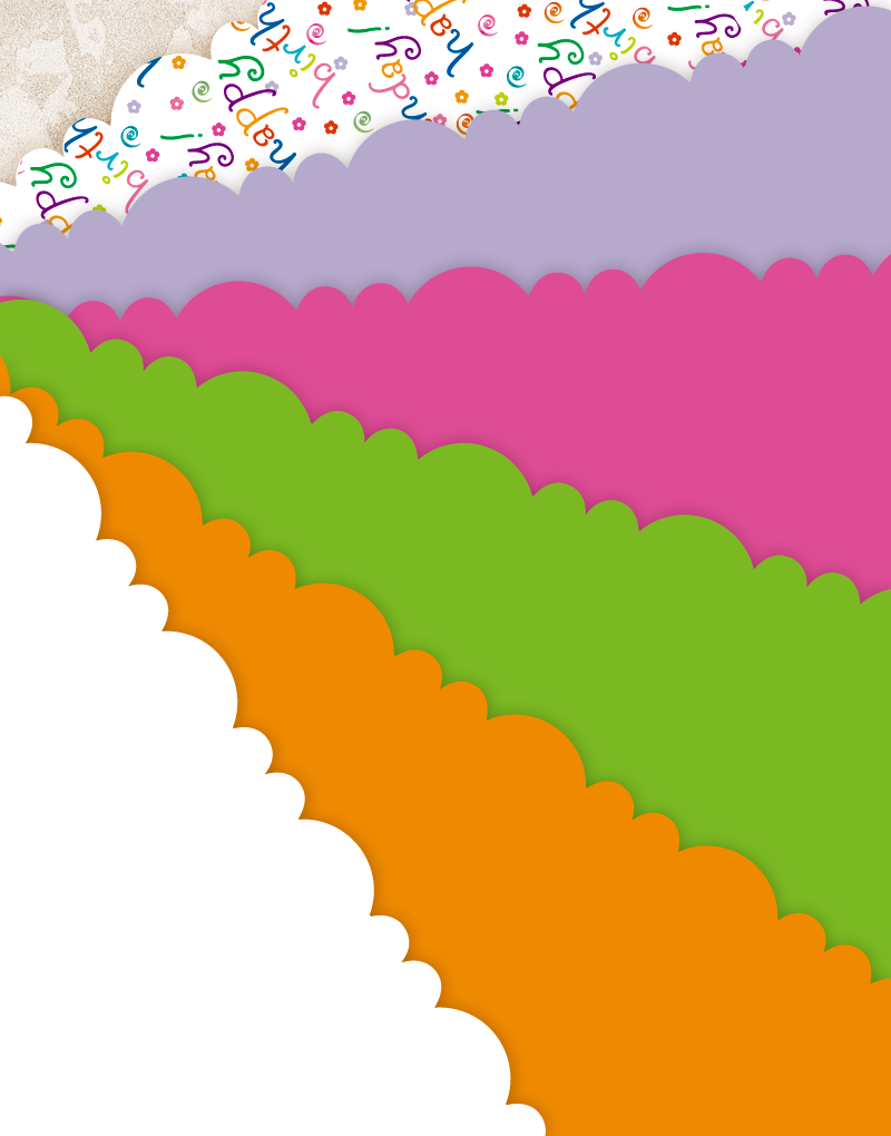 Happy Birthday Scalloped Tissue Paper - Decorative Party Supplies for Gift Wrapping, Crafts & DIY Decorations
