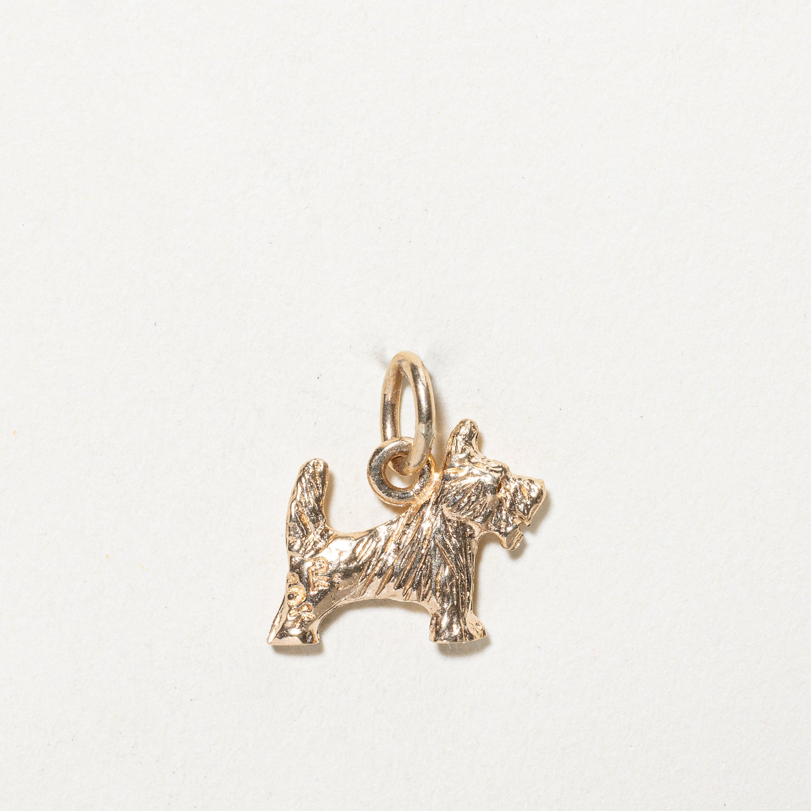 10K Yellow Gold Terrier Dog Charm Pendant - Dainty Pet Jewelry for Dog Lovers - Perfect for Necklaces, Bracelets & Gifts - Great for Everyday Wear, Special Occasions & Pet Memorials