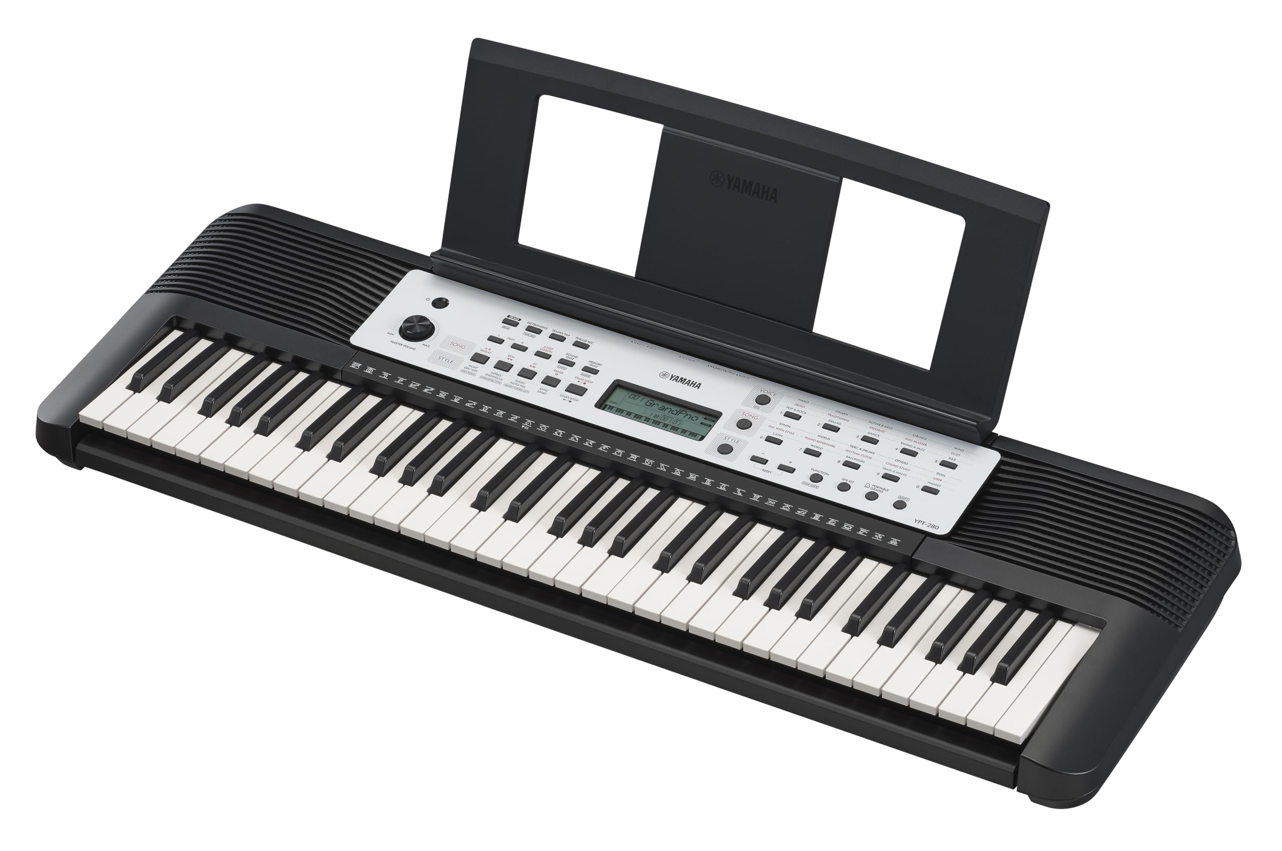 Yamaha YPT-280 61-Key Portable Keyboard for Beginners - Includes Music Stand, Power Adapter & Headphones - Perfect for Home Practice, Music Lessons & Travel