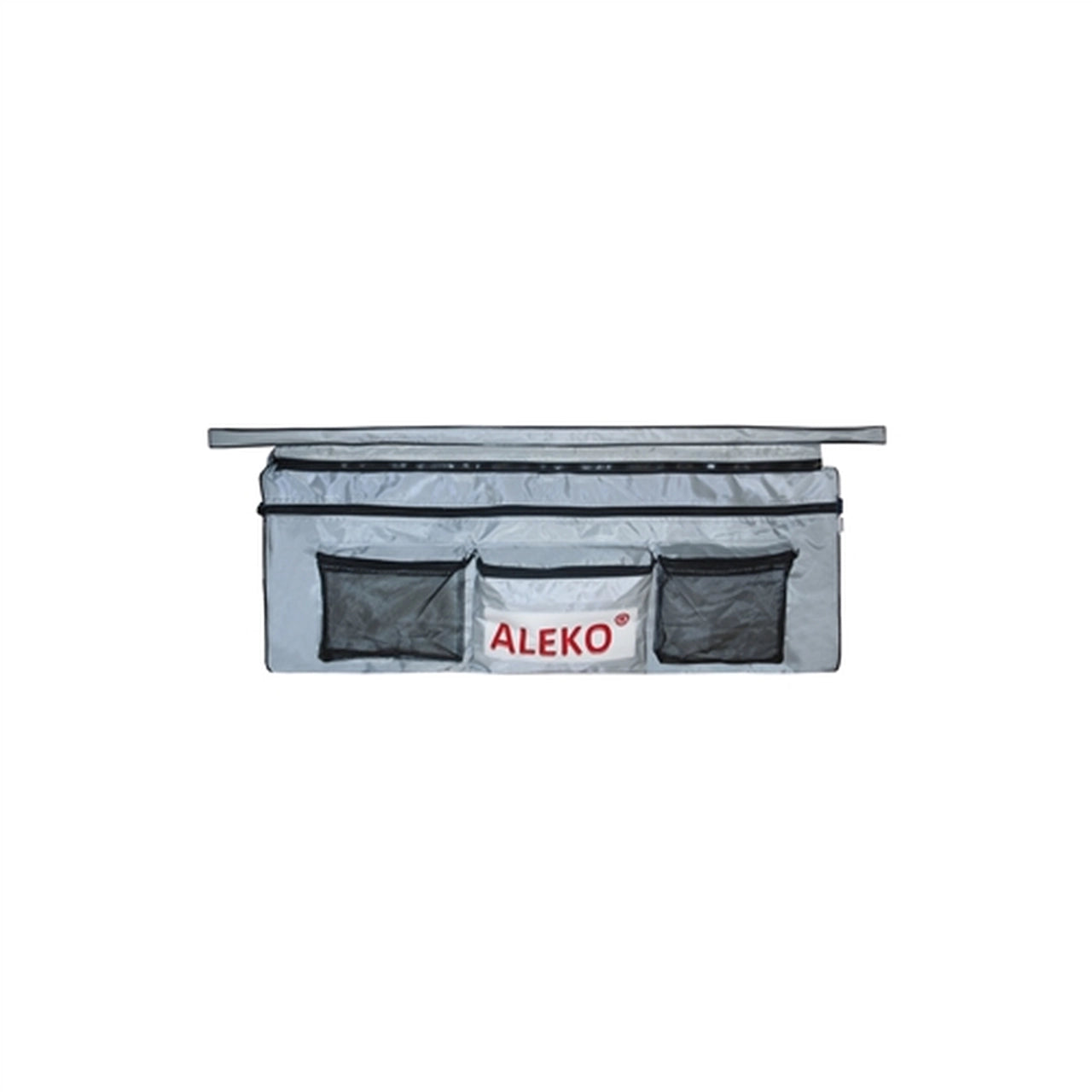 **Aleko Boats Waterproof Inflatable Boat Seat Cushion with Storage Bag & Pockets - 33x8 Inches, Gray - Perfect for Fishing, Kayaking & Boating Comfort**