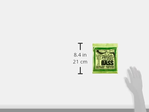 Ernie Ball Regular Slinky Nickel Wound Bass Guitar Strings 50-105 Gauge (P02832) | Premium Electric Bass Strings for Rock, Jazz & Studio Recording | Perfect for Fender, Gibson & Ibanez Bass Guitars