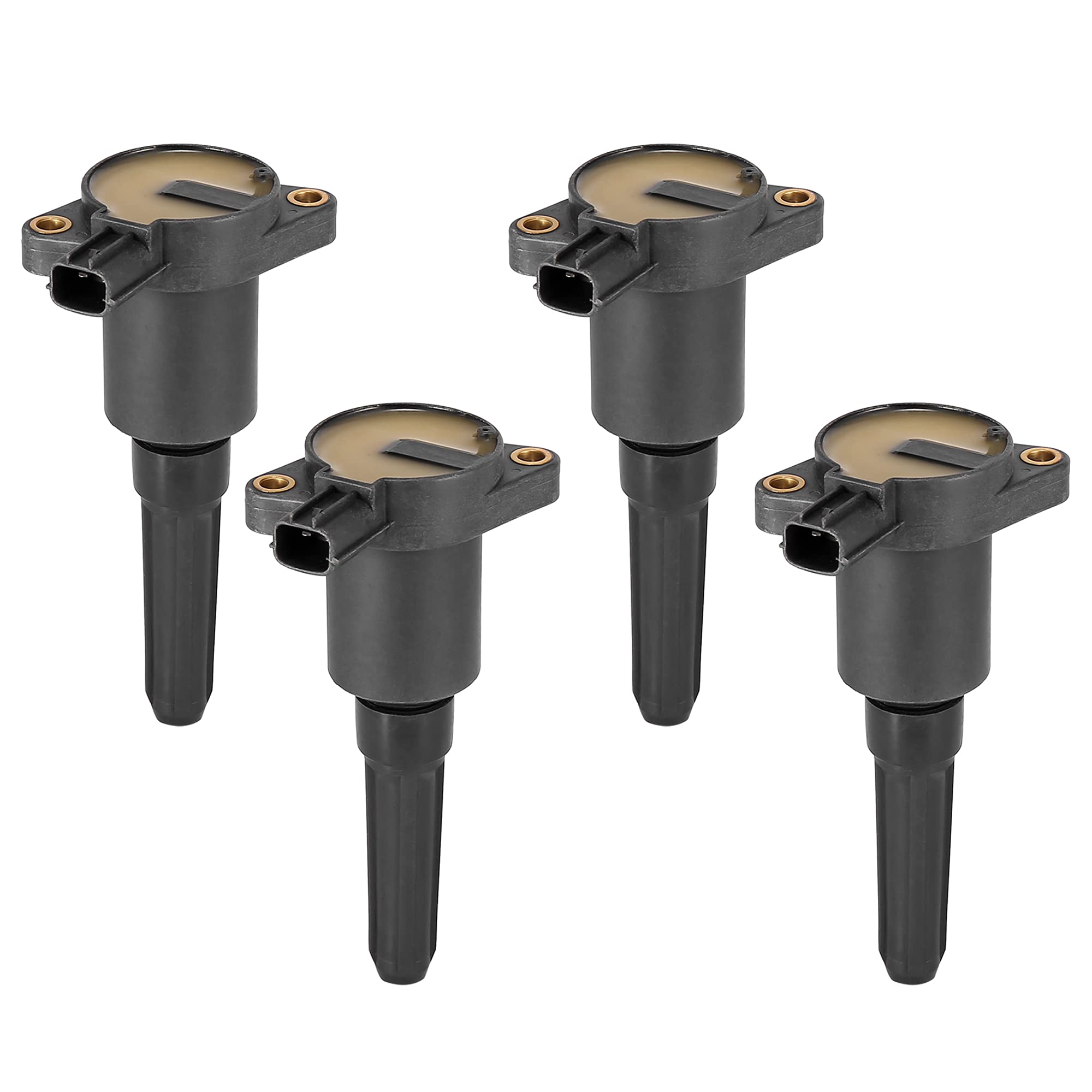 X AUTOHAUX 4-Piece Car Ignition Coil Set - Compatible with Jaguar XJS XJ6 XJR Vanden Plas (Replaces OEM# 44430036) - High Performance Engine Ignition Coil Replacement - Perfect for Smooth Acceleration & Engine Maintenance