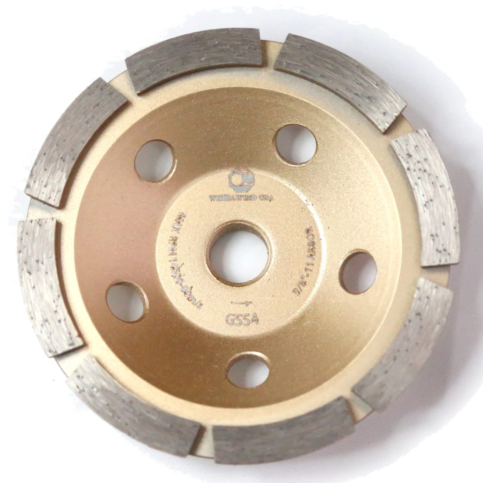 4 Inch Diamond Grinding Wheel for Angle Grinder - Professional Concrete, Stone, Marble & Granite Polishing Tool with 5/8-11mm Thread (4
