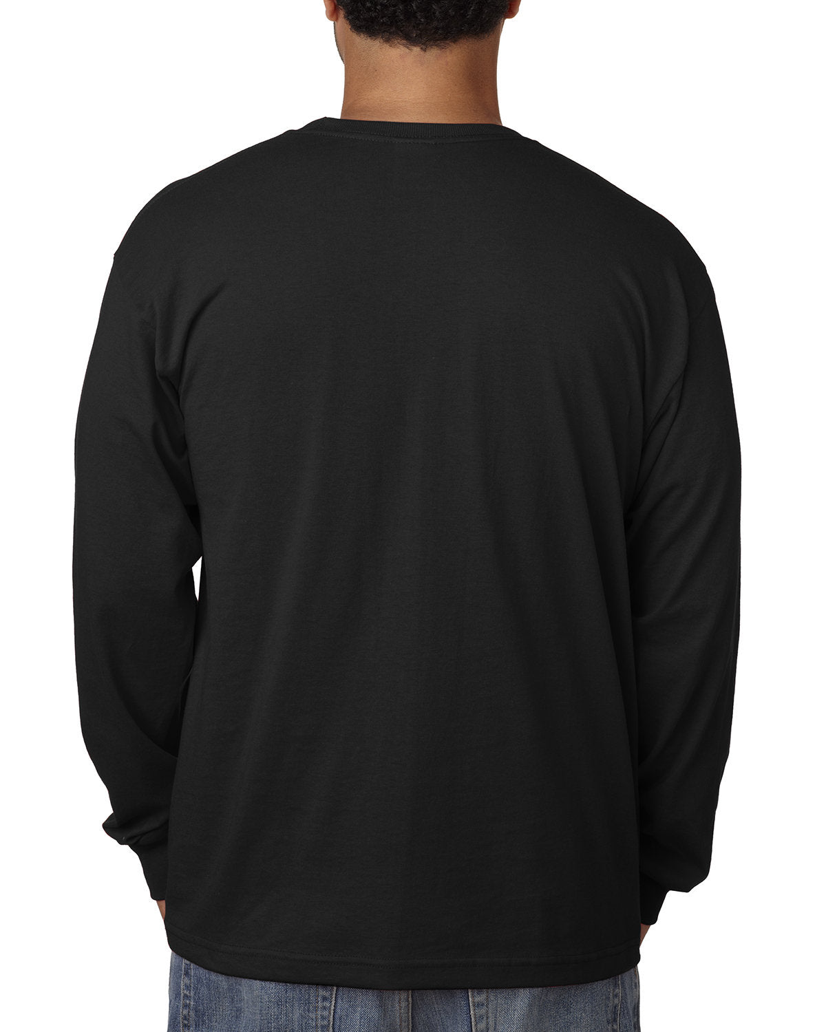 Bayside BA5060 Men's Long Sleeve Cotton T-Shirt - Comfortable Casual Wear for Work, Outdoor & Everyday Use
