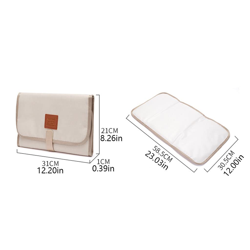 Foldable Waterproof Baby Diaper Changing Pad - Portable Travel Nappy Changing Mat with Soft Mattress Sheet for Newborns | Perfect for Home, Nursery, Daycare & On-the-Go Diaper Changes