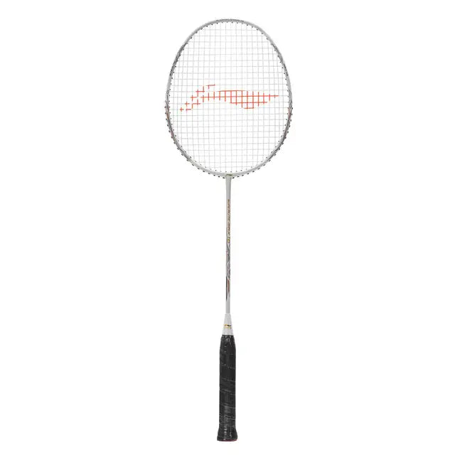 Li Ning G Force Superlite Max 10 Badminton Racket - Prestrung White/Gold/Black - Lightweight Carbon Fiber Shuttlecock Racket for Professional & Recreational Play - Made in China - Perfect for Tournaments & Training Sessions
