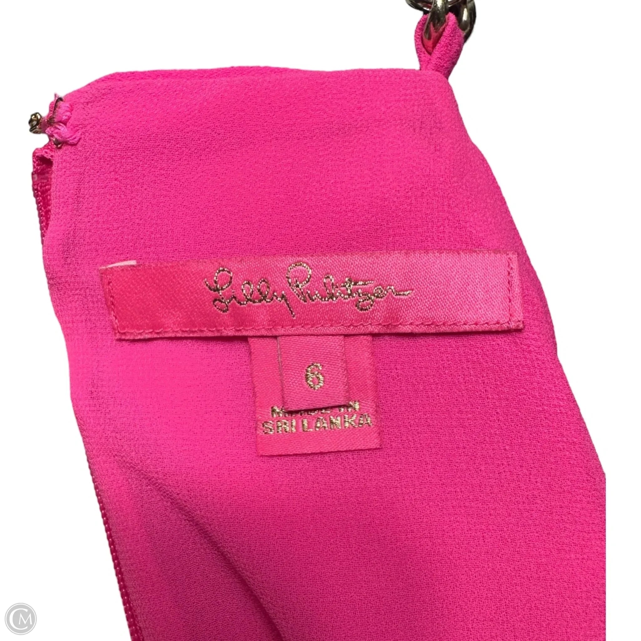 Lilly Pulitzer Adrienne Top - Women's Pink Designer Blouse Size 6 | Perfect for Summer Outfits, Beach Vacations & Casual Wear