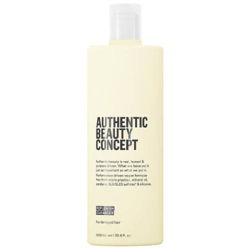 Authentic Beauty Concept Replenish Cleanser - Hydrating Face Wash for Dry & Sensitive Skin | Gentle Daily Cleanser with Natural Ingredients | Perfect for Morning & Night Skincare Routine