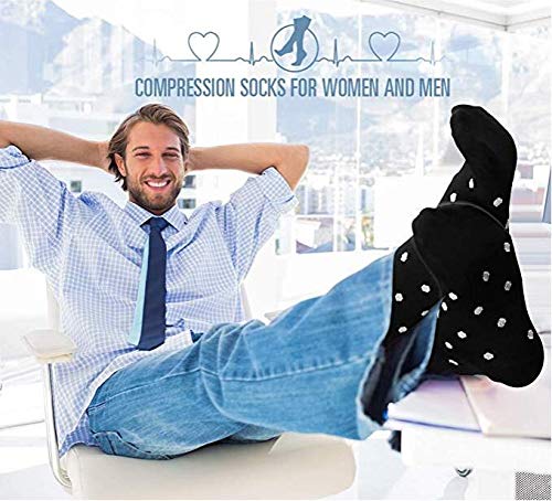 Best Compression Socks for Women & Men - Improved Blood Circulation & Support for Running, Sports, Nursing, Travel - Perfect for Athletes, Nurses & Frequent Flyers